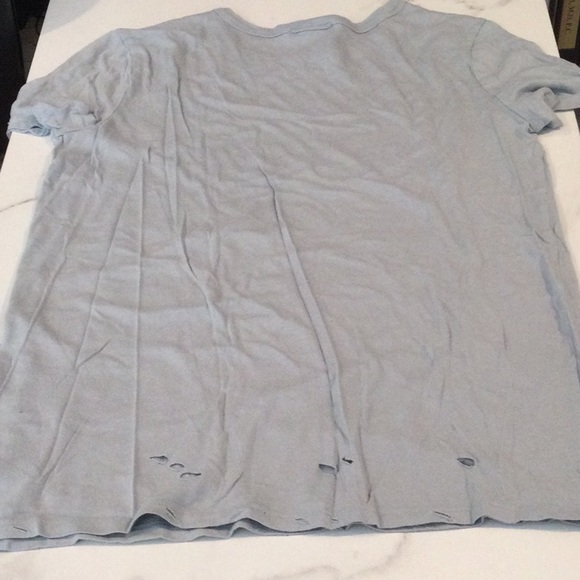 Forever 21 light blue distressed tee, small. - Picture 4 of 5